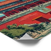 北京中国ンコックヴィンテージ有名なトラベルプレイス ポスター (角)