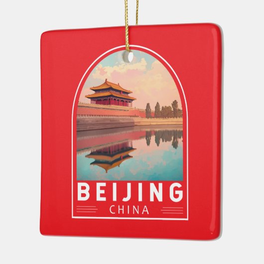 北京中国旅行アートエンブレム セラミックオーナメント (左)