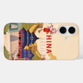 北京中国旅行ポスター | アジアの都市の壁のアート Case-Mate iPhoneケース (裏面 (横))