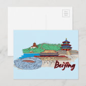 北京中国有名都市 ポストカード (正面/裏面)