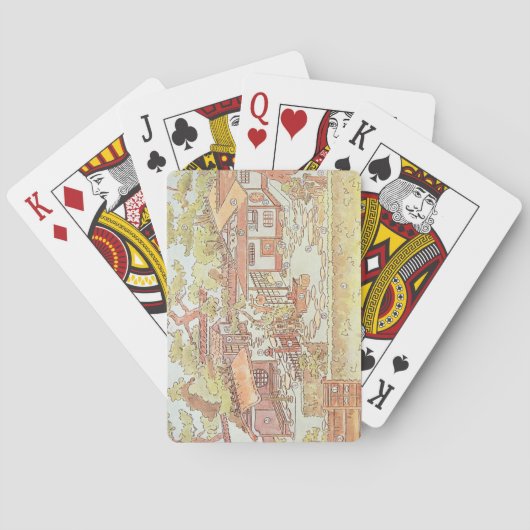 北京明元庭園1783年~86年(彫刻) トランプ (裏面)