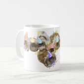 北京犬のお祝いグループ コーヒーマグカップ (正面左)