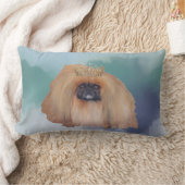 北京犬のアイスプリンセス ランバークッション (ブランケット)