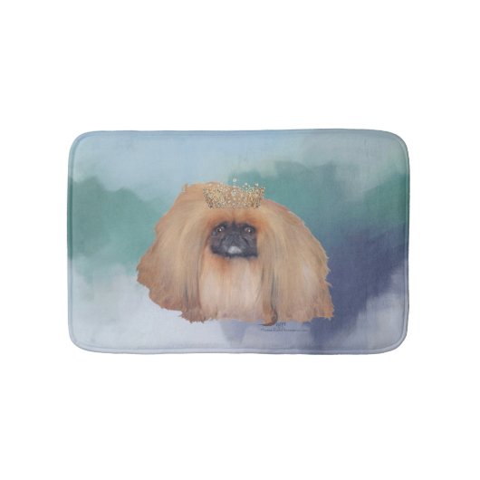 北京犬の氷のプリンセス バスマット (正面)