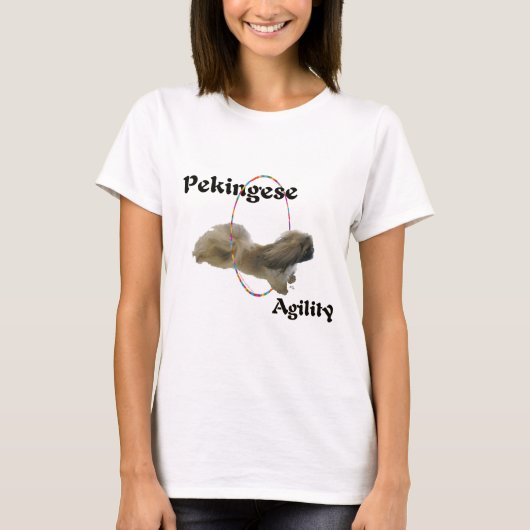 北京犬アジリティ Tシャツ (正面)