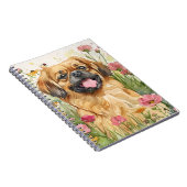 北京犬ジャーナル 水彩画のカバー ノートブック (右側)