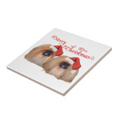 北京犬 メリークリスマス タイル (側面)