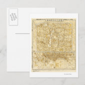 北京、中国パノラママップピーク、中国 ポストカード (正面/裏面)