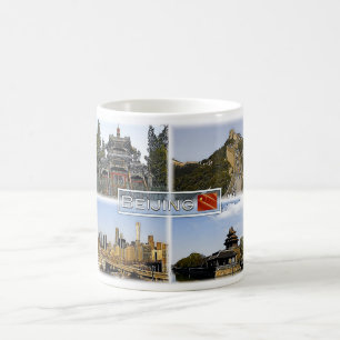 北京 – 中国 – モザイク – コーヒーマグカップ