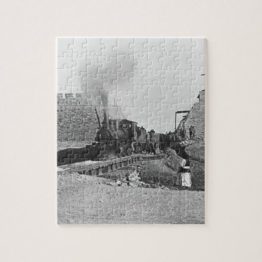 北京、CHの壁を通る最初列車 ジグソーパズル (縦)