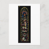 北側の十字形の窓；バラ窓には旧約聖書の物語が描かれている ポストカード (正面)