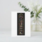 北側の十字形の窓；バラ窓には旧約聖書の物語が描かれている ポストカード (スタンド正面)