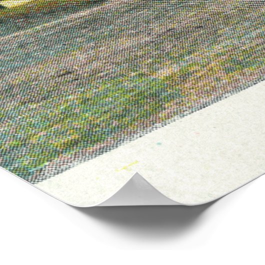 北側の高等学校の外観 ポスター (角)