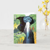 北北斎阿弥陀滝ファインアート カード (黄色い花)