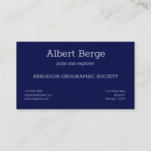 北半球うさ座（小） 名刺 (裏面)