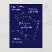 北半球でポラリス星を探す ポストカード (正面)