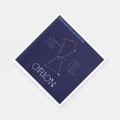 北半球のオリオン座 スタンダードランチョンナプキン (角)
