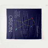 北半球のオリオン座 タペストリー (正面(横))