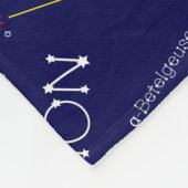 北半球のオリオン座 フリースブランケット (角)