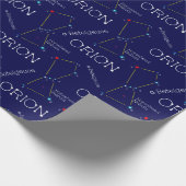 北半球のオリオン座 ラッピングペーパー (角)