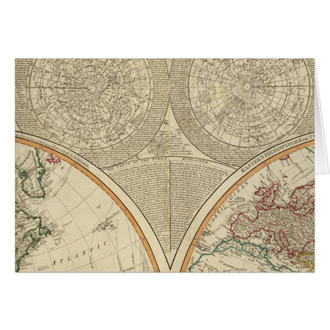 北半球の世界地図 (正面横)