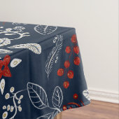 北半球の冬の継ぎ目のないパターン テーブルクロス (インサイチュ)