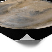 北半球の夏/南冬の火星 ポスター (角)