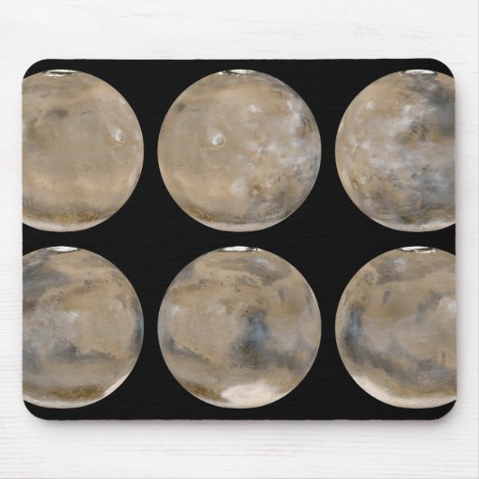 北半球の夏/南冬の火星 マウスパッド (正面)