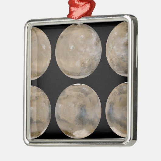 北半球の夏/南冬の火星 メタルオーナメント (左)