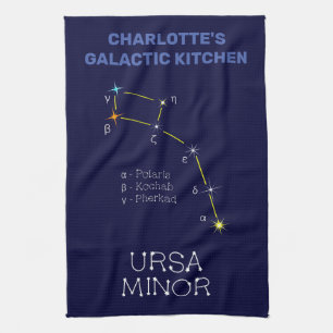 北半球の星座 こぐま座 キッチンタオル