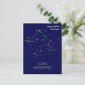 北半球の星座 コマ・ベレニセ ポストカード (スタンド正面)