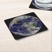 北半球の春の初日。 スクエアペーパーコースター (アングル)