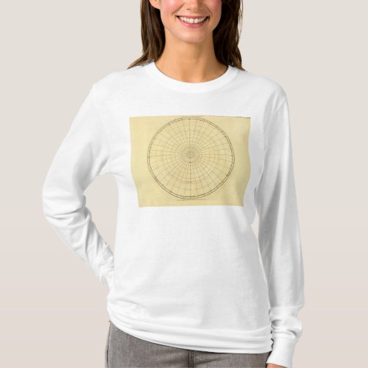 北半球の輪郭 Tシャツ (正面)