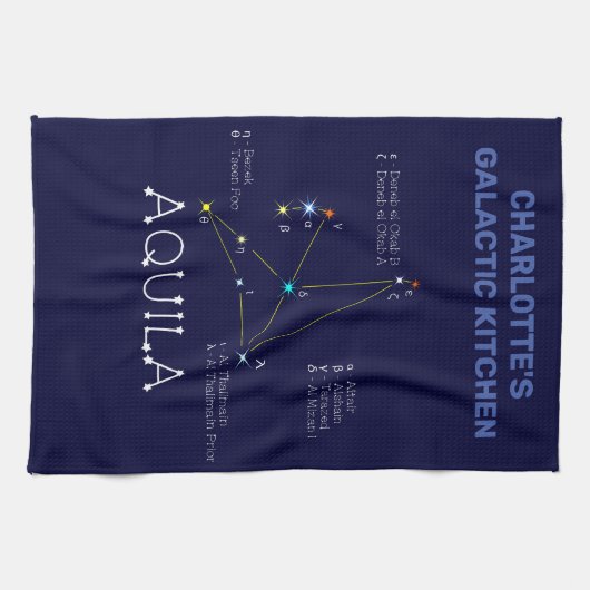 北半球アキラ星座 キッチンタオル (横)