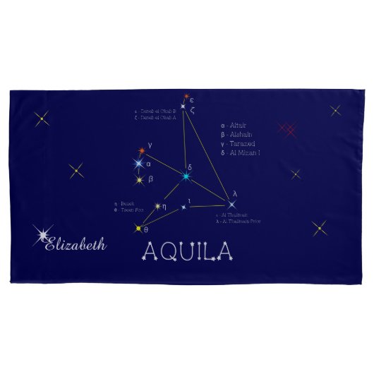 北半球アキラ星座 枕カバー (正面)