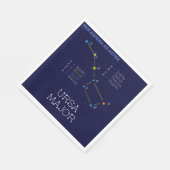 北半球ウルサ座専攻の スタンダードランチョンナプキン (角)