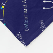 北半球ウルサ座専攻の フリースブランケット (角)