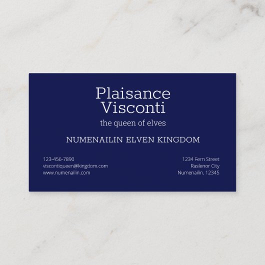 北半球カシオピア座 名刺 (裏面)