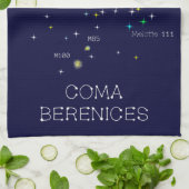 北半球コンステレーション昏睡ベレニス キッチンタオル (折り畳み)