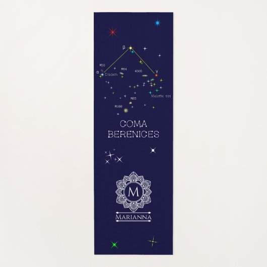 北半球コンステレーション昏睡ベレニス ヨガマット (正面)