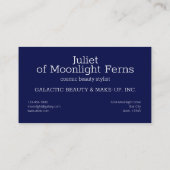 北半球コンステレーション昏睡ベレニス 名刺 (裏面)