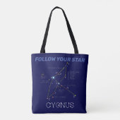 北半球シグナス星座 トートバッグ (裏面)