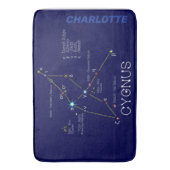 北半球シグナス星座 バスマット (正面縦)