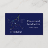 北半球シグナス星座 名刺 (正面)