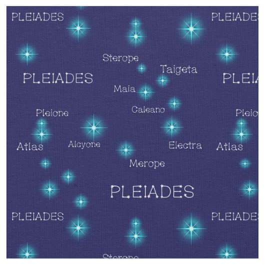 北半球プレアデス星形成 ファブリック (クローズアップ)
