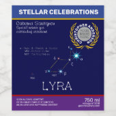 北半球ライラ座 ワインラベル (シングルラベル)