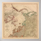 北半球、北極 ポスター (正面)