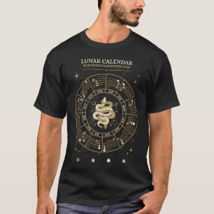 北半球A年の太陰暦歯車 Tシャツ