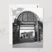 北埠頭への入り口B/W ポストカード (正面/裏面)