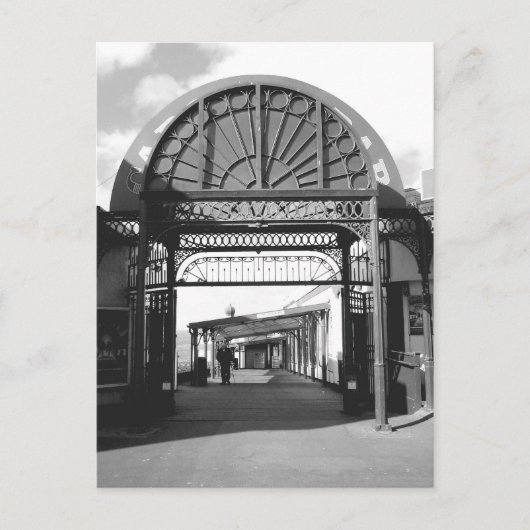 北埠頭への入り口B/W ポストカード (正面)